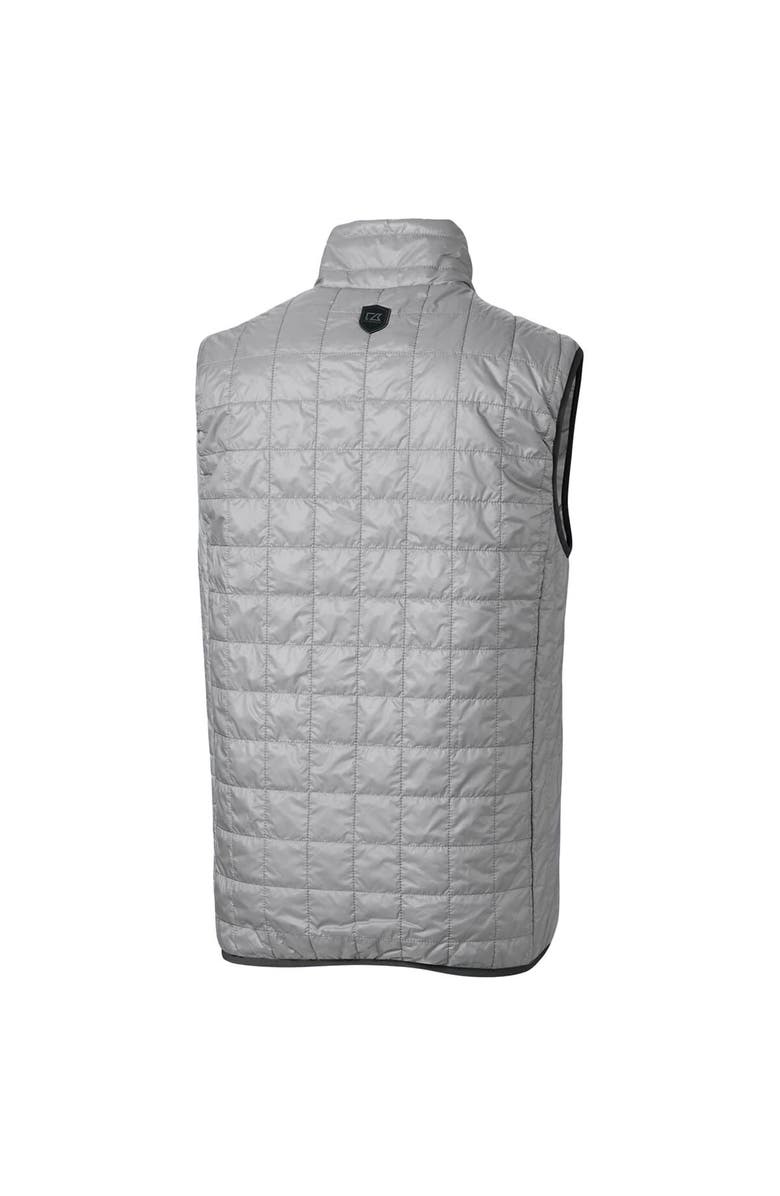 Cutter & Buck Gray Alabama Crimson Tide Primary Team Logo Rainier PrimaLoft Eco Insulated Full-Zip Puffer Vest, Alternate, color, 