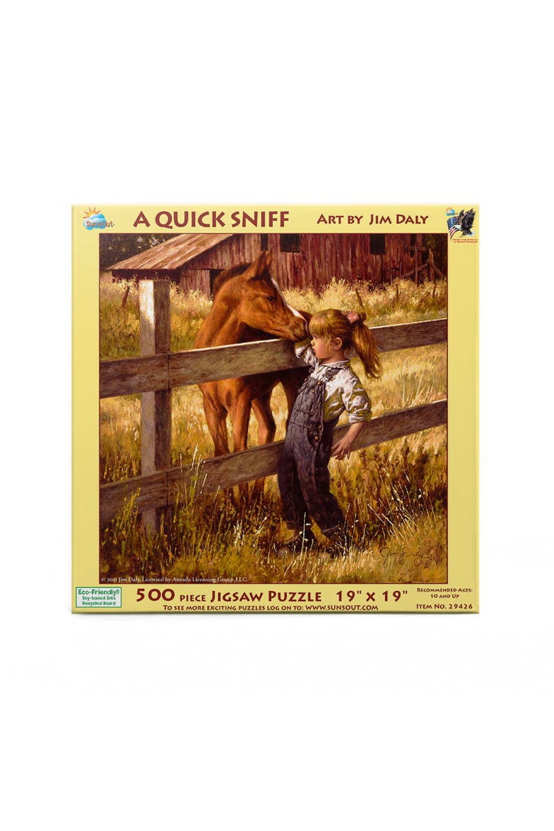 A Quick Sniff 500 piece Jigsaw Puzzle for Adults, Alternate, color, Multicolor