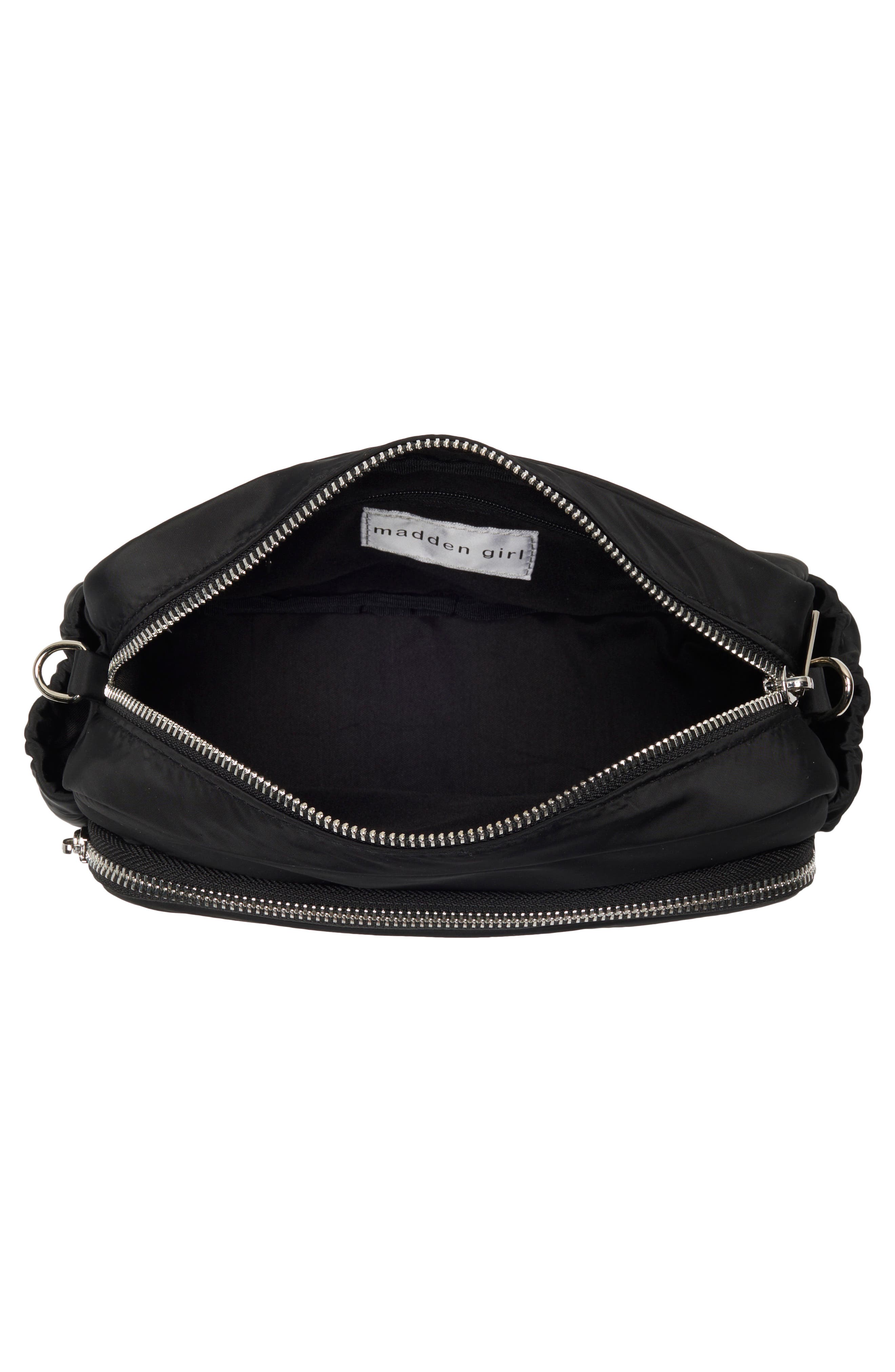 Madden Girl Nylon Camera Bag, Alternate, color, Black