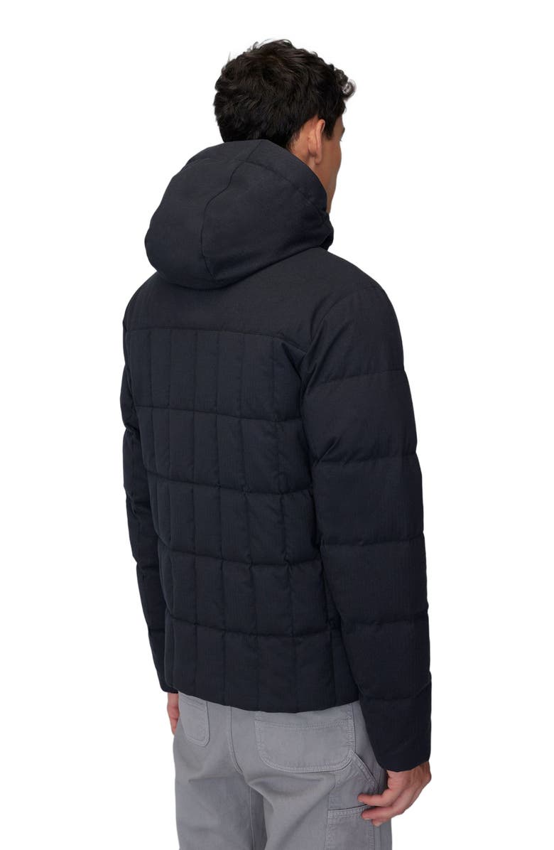 Quartz Co. LEO | Lightweight Hooded Down Jacket, Alternate, color, Black