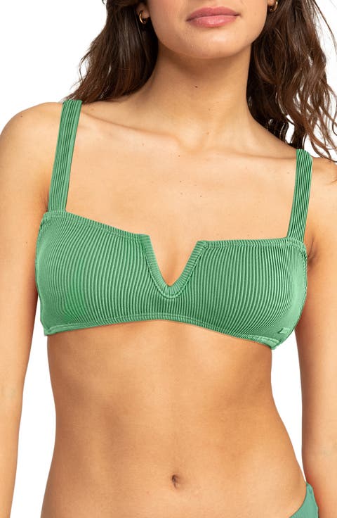 Rib Love V-Wire Bralette Bikini Top