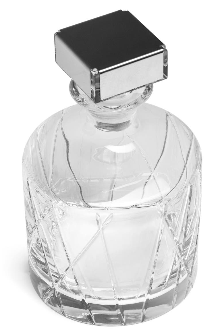 City Crystal Decanter, Alternate, color, CLEAR