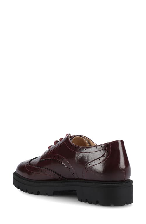 Journee Collection Claudiya Derby In Burgundy