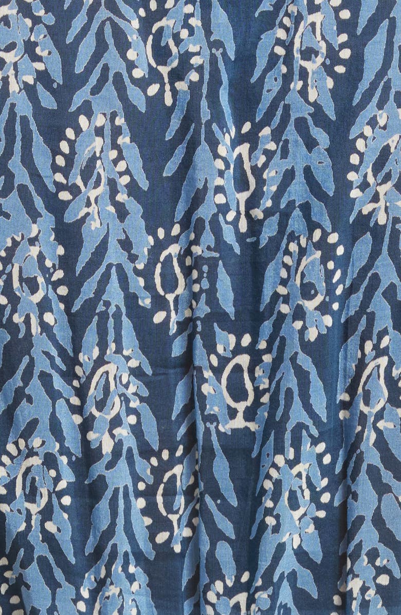 ALICIA BELL Rainey Mixed Floral Ruffle Tiered Cotton & Silk Cover-Up Dress, Alternate, color, 