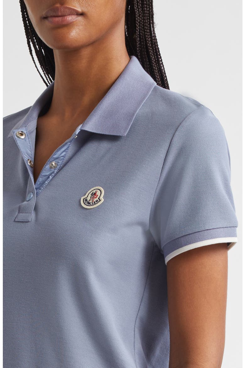 Logo Patch Cotton Piqué Polo, Alternate, color, RAIN WASHED