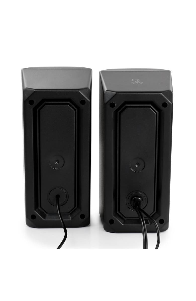 Befree Sound 2.0 Computer Gaming Speakers with LED RGB Lights, Alternate, color, Black