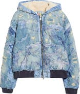 N.G.O. Boro Distressed Hooded Denim Jacket