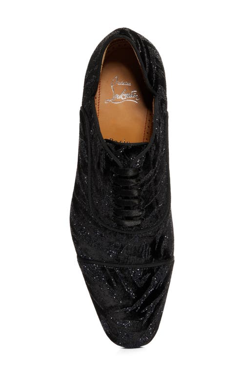Christian Louboutin Greggy Chick Cap Toe Oxford In Black