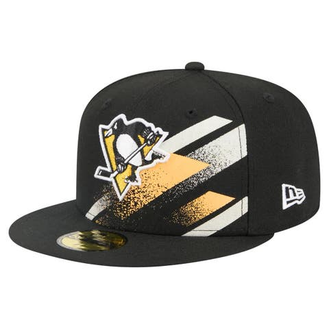 Men
s New Era Black Pittsburgh Penguins Faded Lines 59FIFTY Fitted Hat