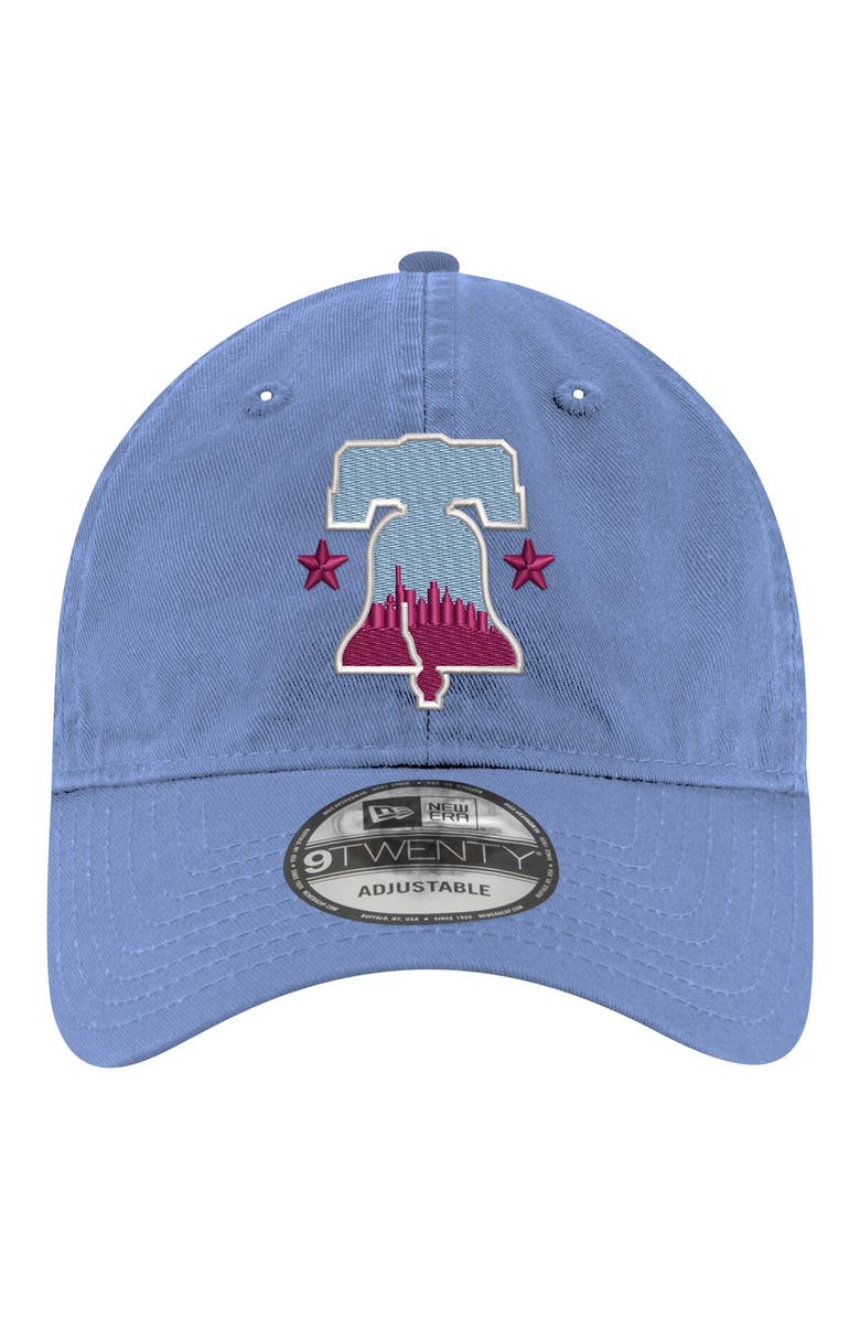 New Era Men's New Era Light Blue Philadelphia Phillies 2024 City Connect 9TWENTY Adjustable Hat, Alternate, color, 