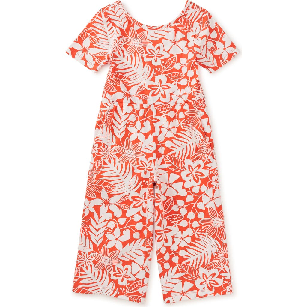 Tea Collection Just For Kicks Jumpsuit In Tropical Foliage