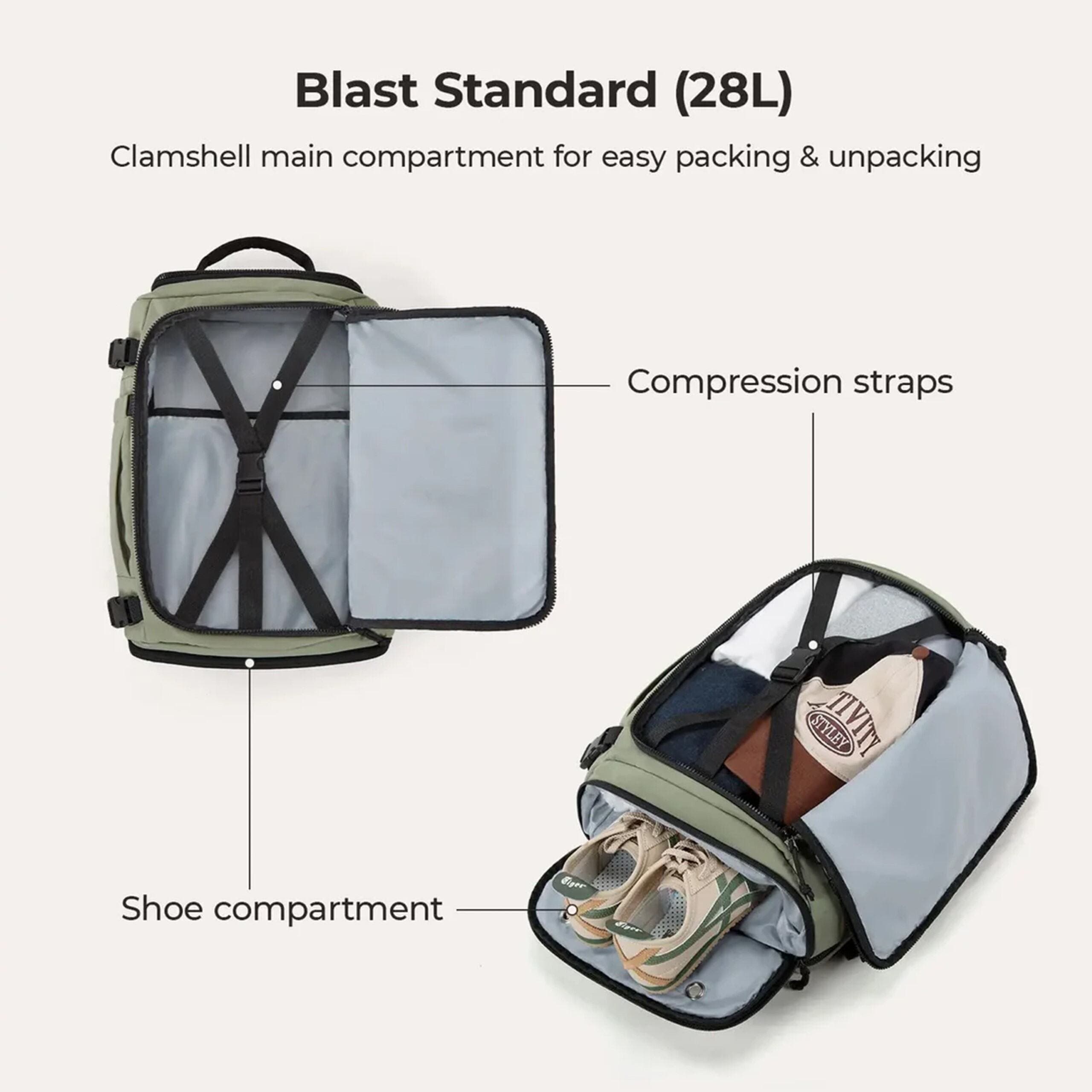 Blast Quick Access Carry On Travel Backpack in Pattern