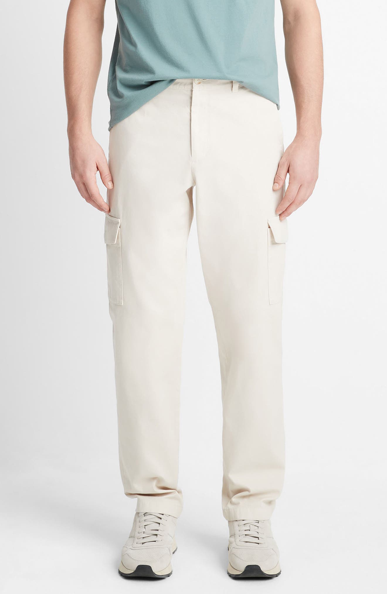 Vince Straight Leg Garment Dyed Twill Cargo Pants