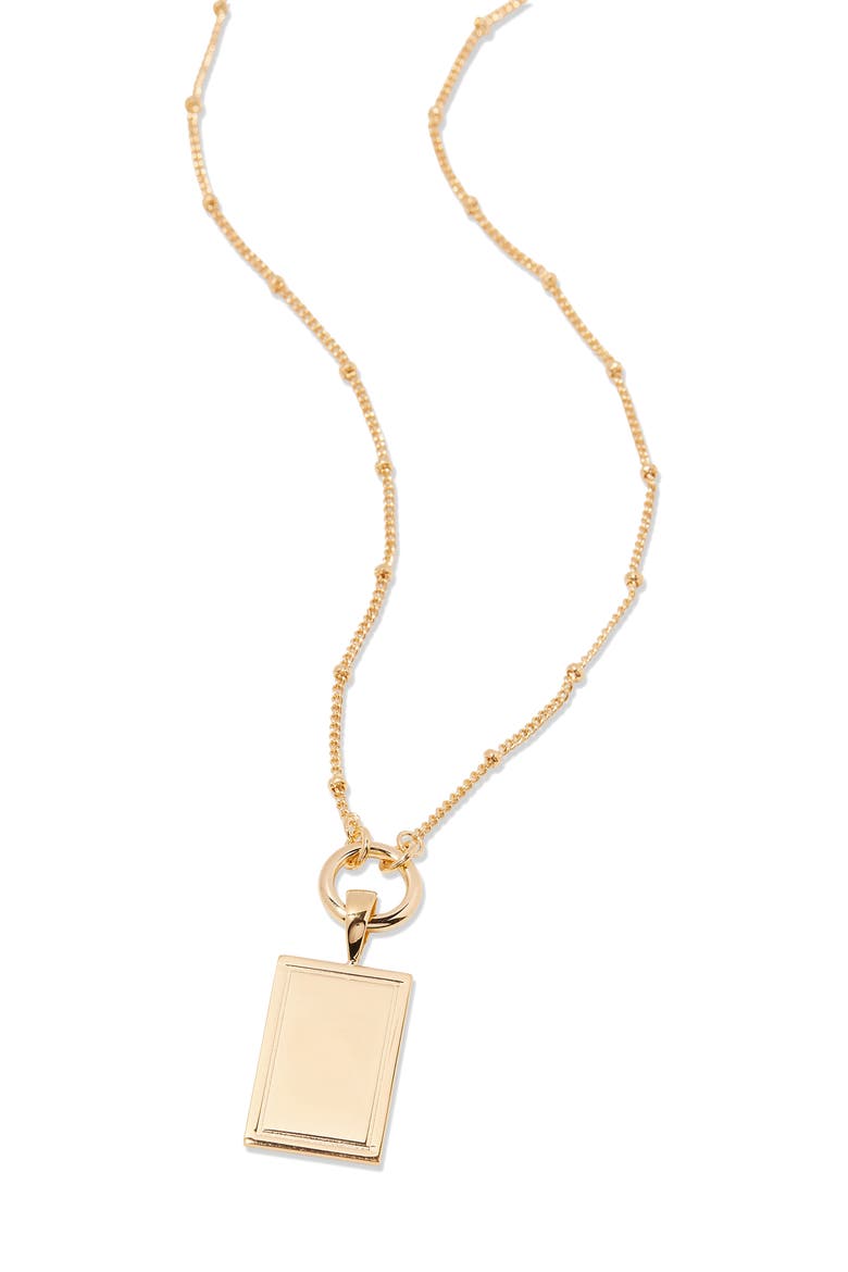 Rose Pendant Necklace, Alternate, color, GOLD