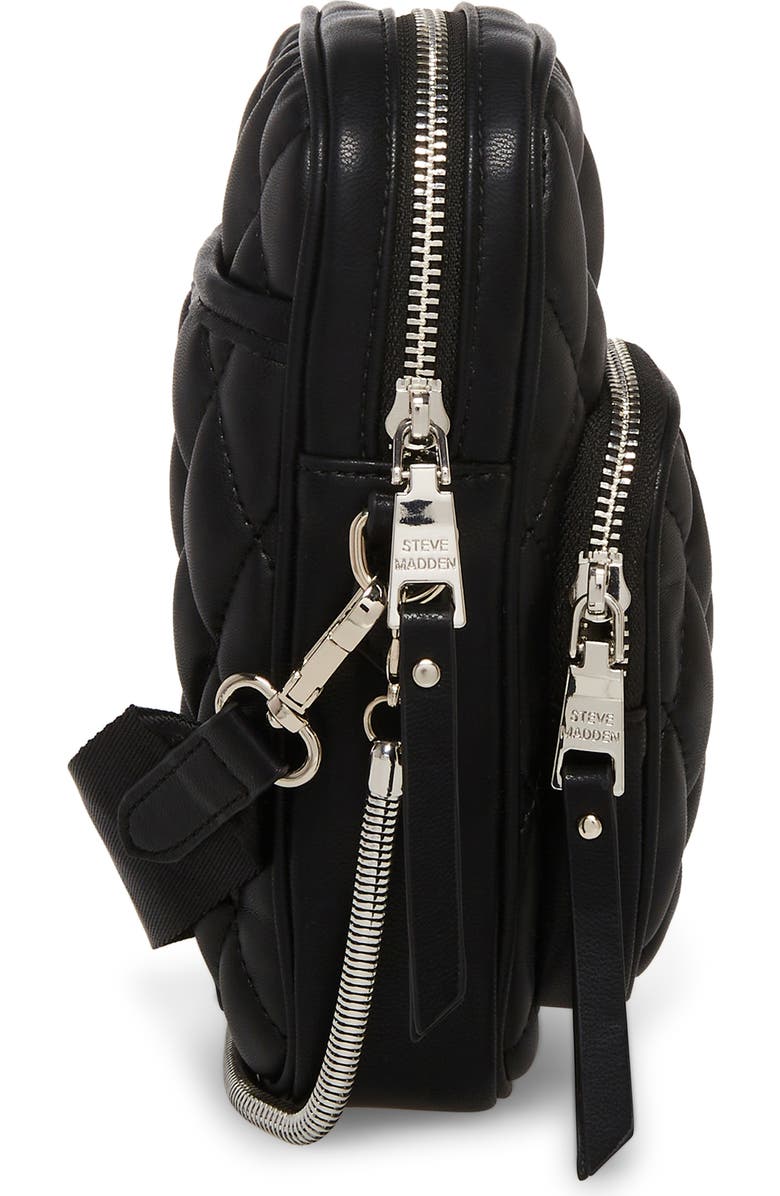 Steve Madden Calling Quilted Faux Leather Crossbody Bag, Alternate, color,