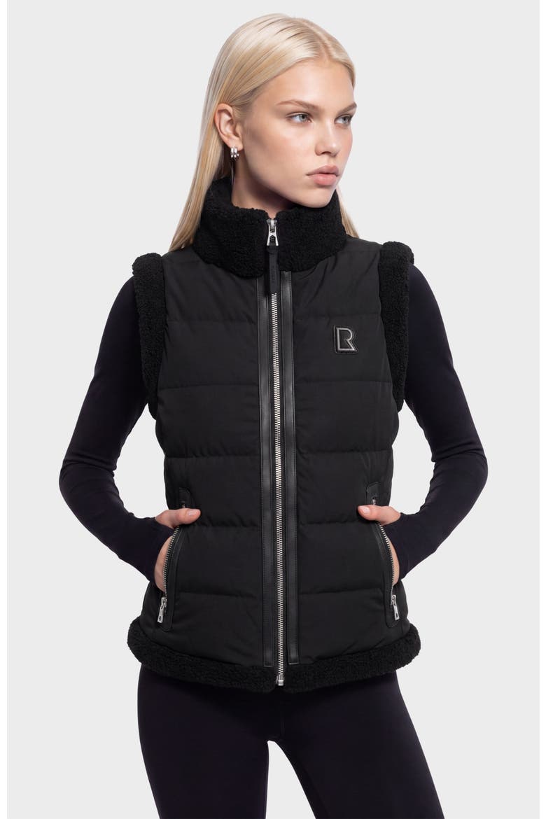 Hali Down Vest, Alternate, color, Black
