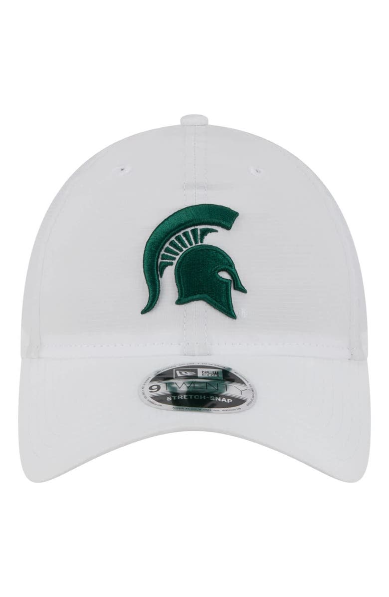 New Era Men's New Era White Michigan State Spartans Active Ripstop 9TWENTY Adjustable Hat, Alternate, color, White