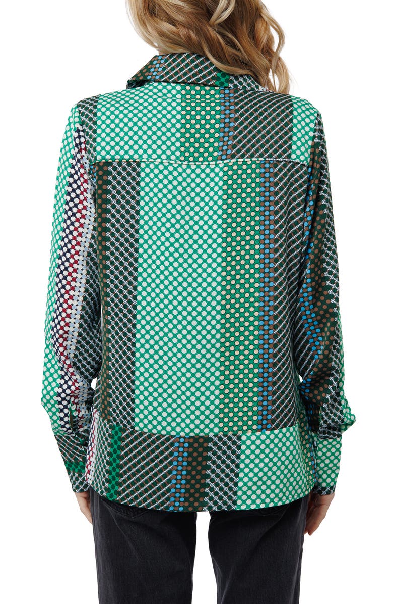 CIEBON Ravia Print Top, Alternate, color, Green Multi