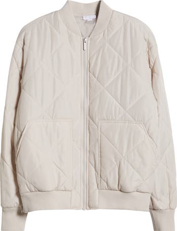 Zella Quilted Aviator Jacket | Nordstrom