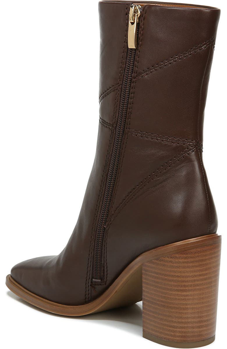 Franco Sarto Stevie Block Heel Bootie, Alternate, color, Brown Wc