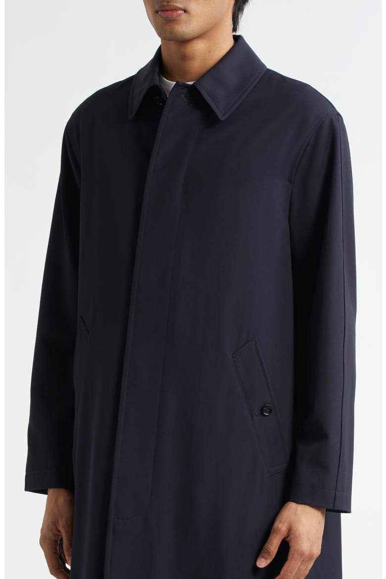 Technical Wool Trench Coat, Alternate, color, NAVY