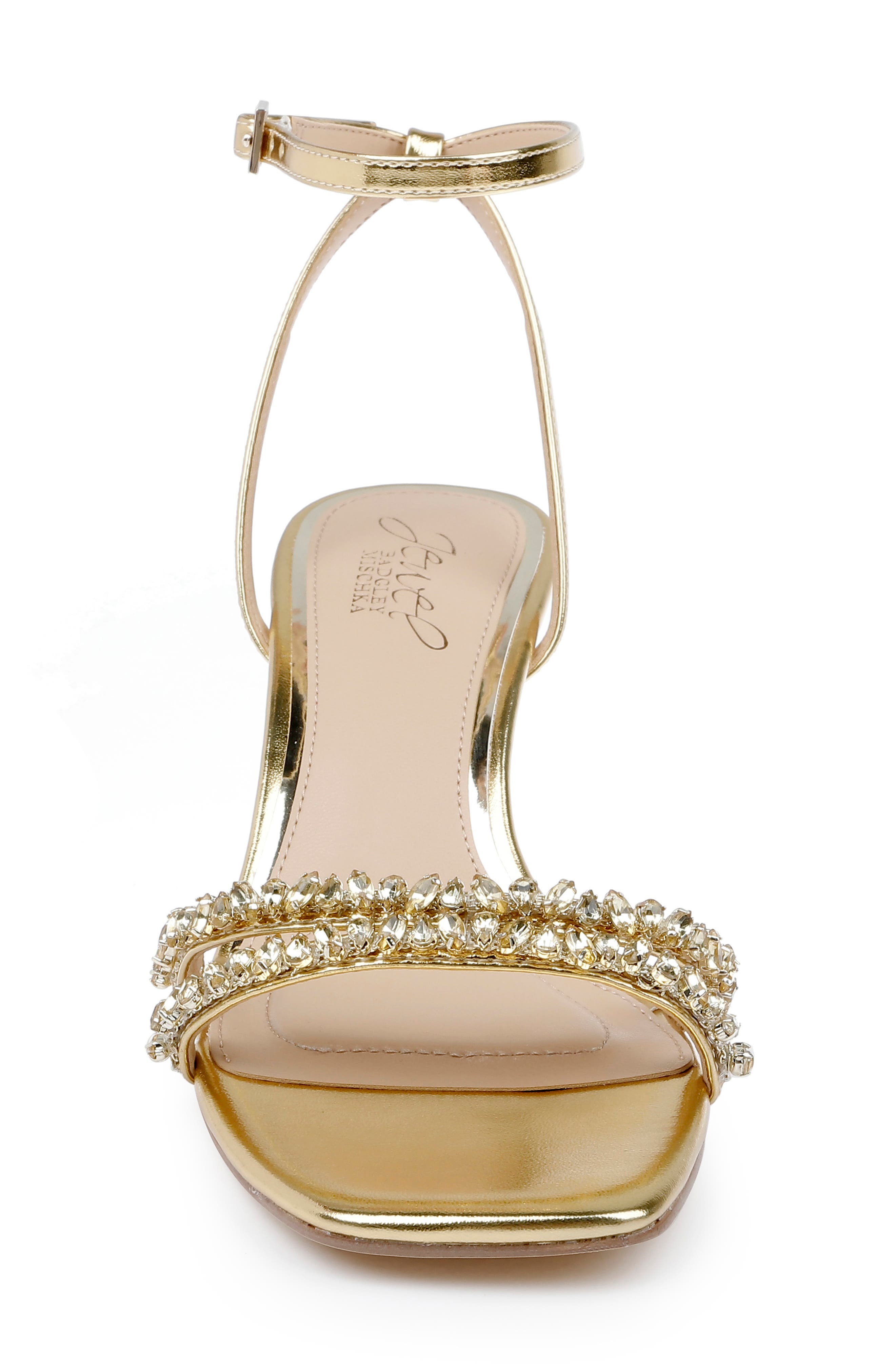 Nayla Ankle Strap Sandal, Alternate, color, GOLD METALLIC