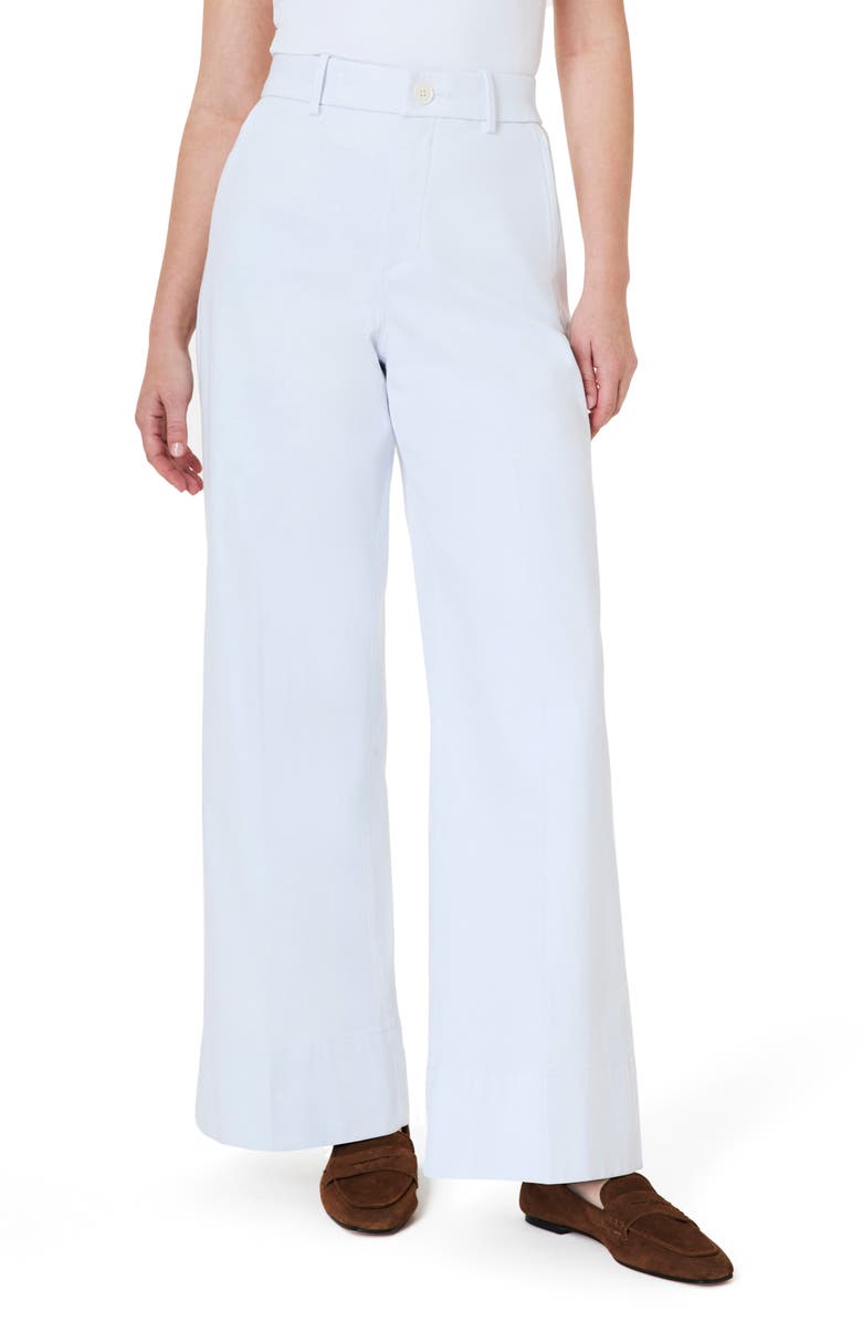 SPANX<sup>®</sup> SPANXsupersmooth<sup>™</sup> Wide Leg Stretch Twill Pants, Main, color, Classic White