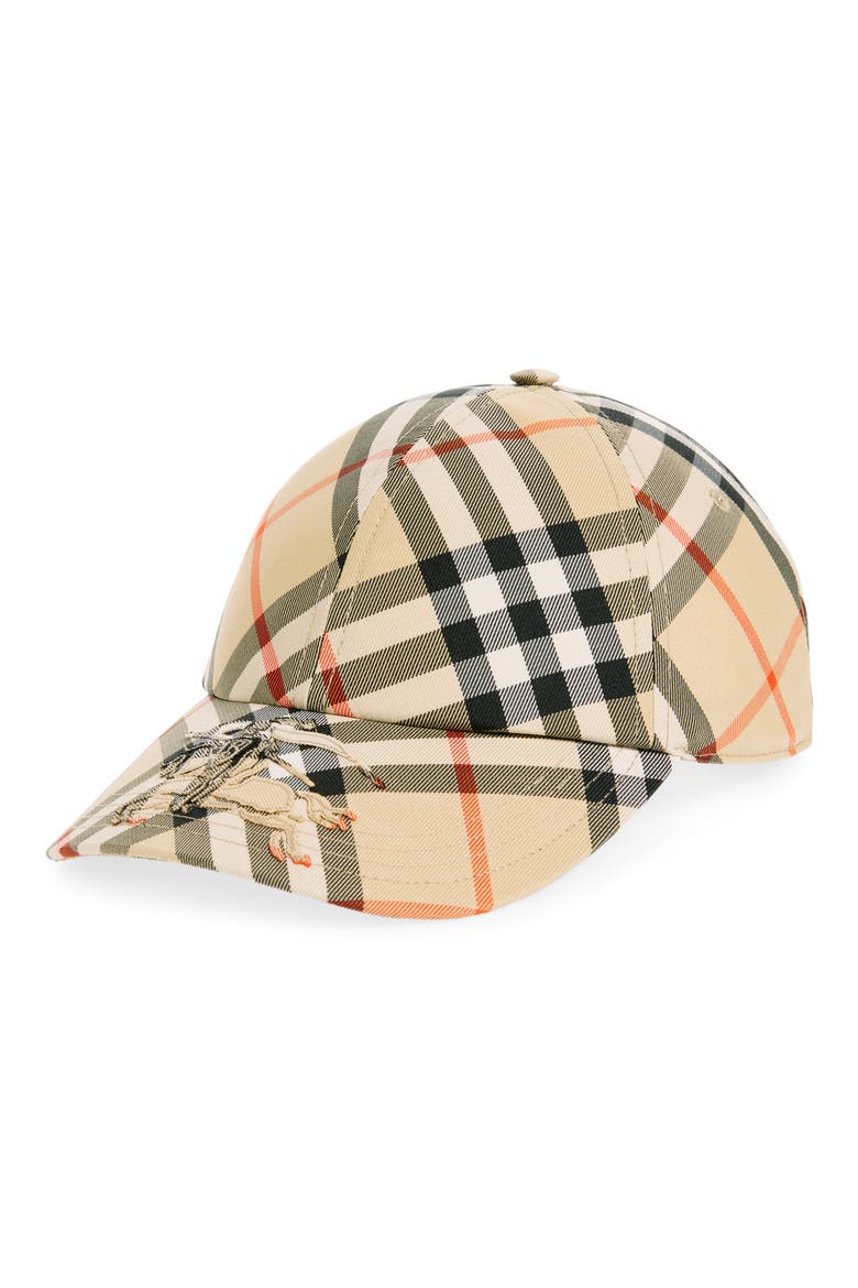 EKD Archive Check Baseball Cap, Main, color, SAND