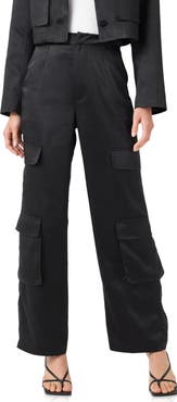 English Factory Satin Cargo Pants