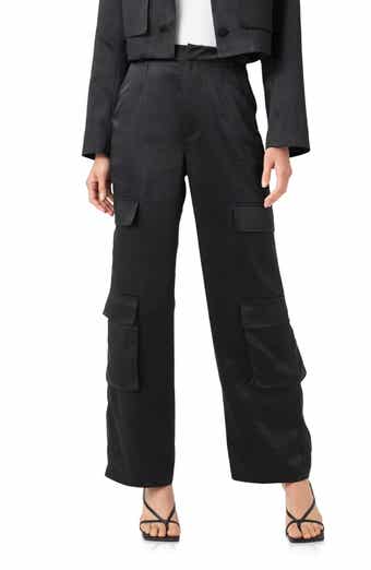 Satin Cargo Pants