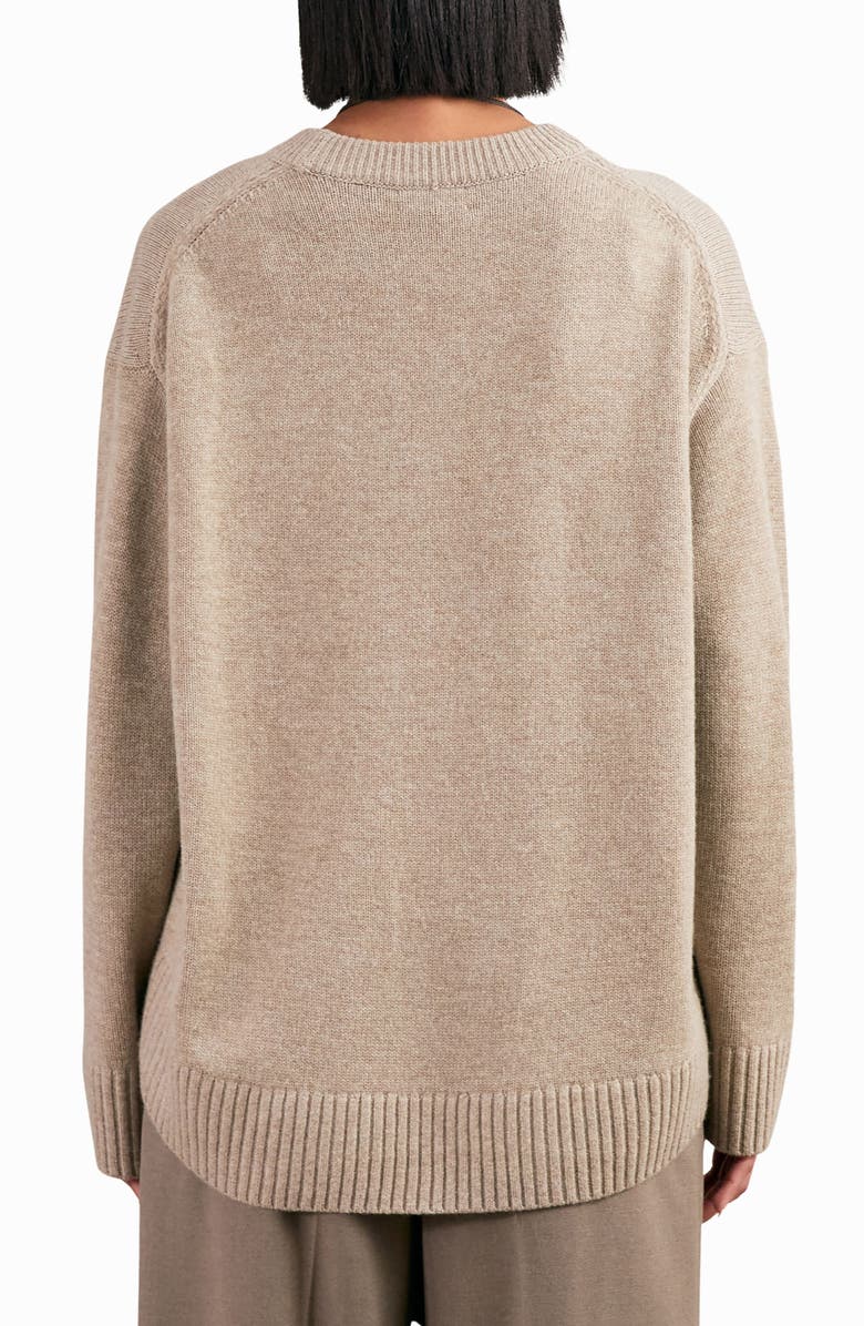 Reiss Ella Wool & Cashmere Sweater, Alternate, color, Stone