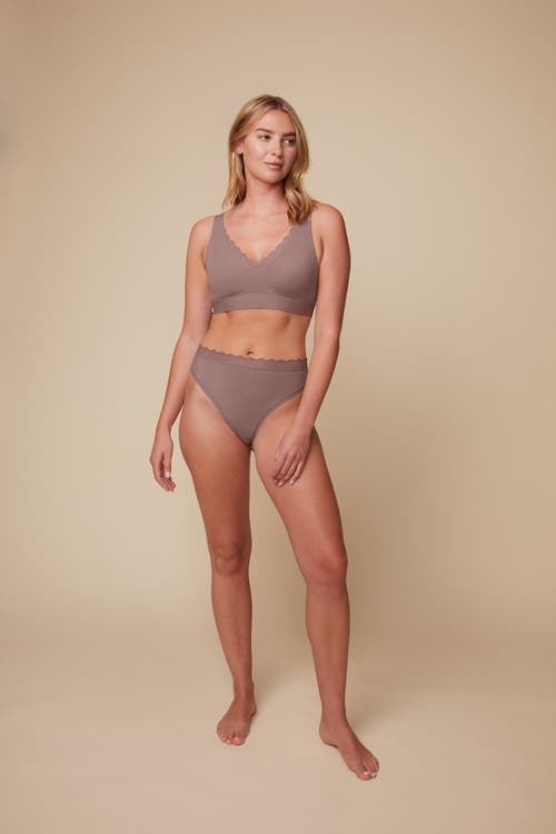 Harper Wilde Bliss Lace Bralette In Mauve