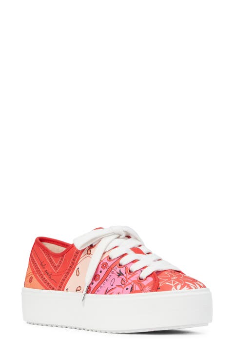 serve bandana patchwork platform sneaker (Women)