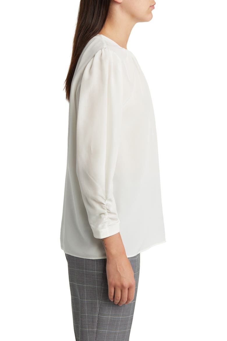 Bagana Silk Blouse, Alternate, color, SOFT CREAM