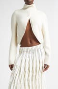 Alaïa Cutout Cashmere Blend Sweater