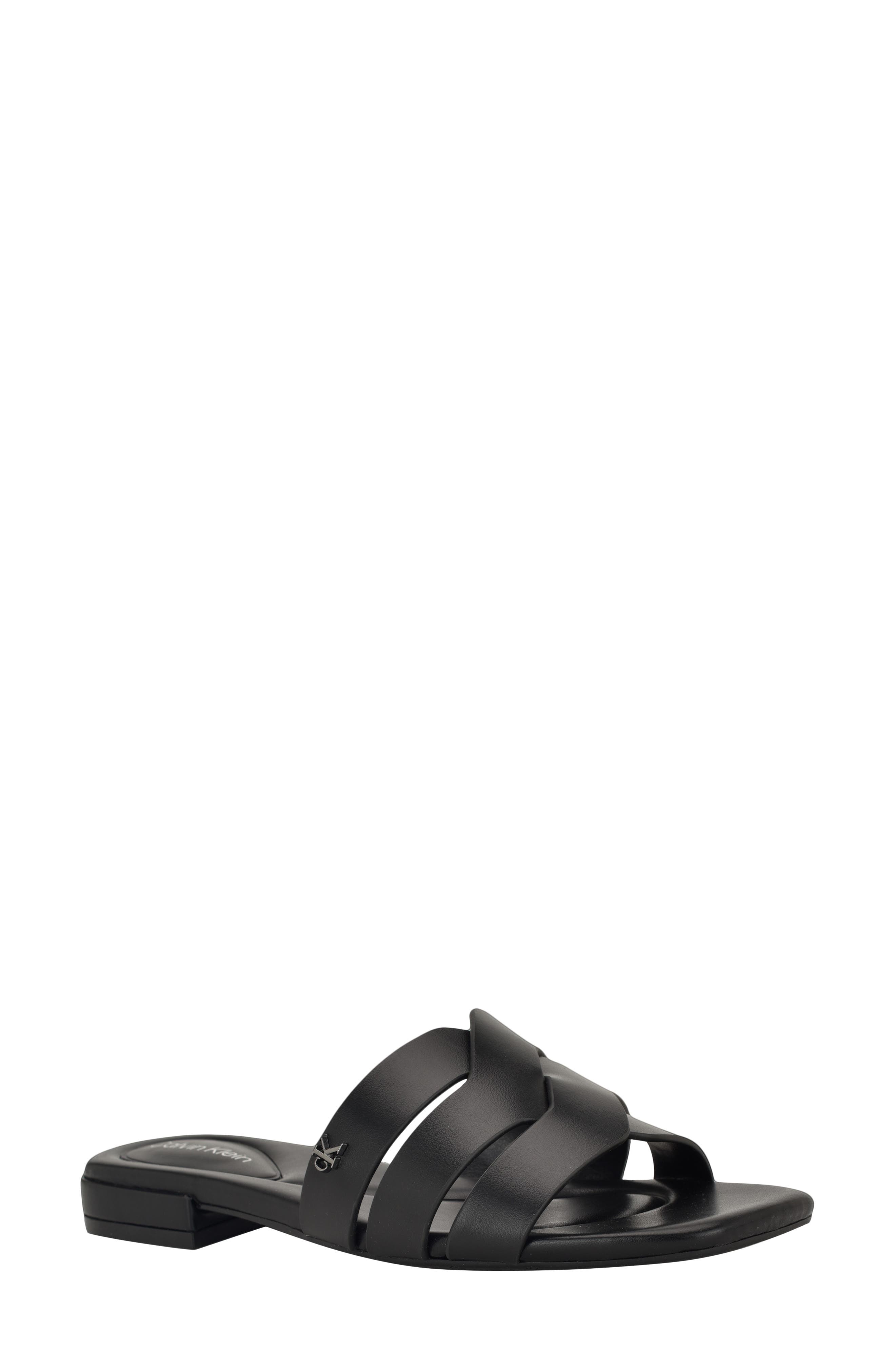 Calvin Klein Tisha Slide Sandal, Main, color, Black