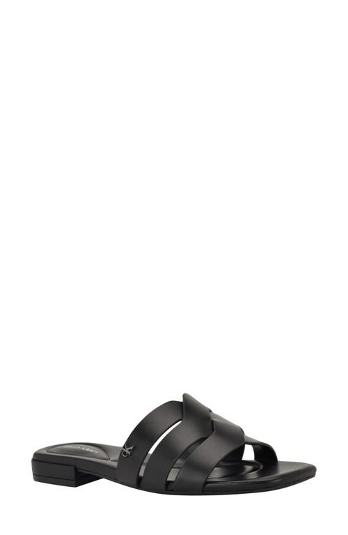 Calvin Klein Tisha Slide Sandal In Animal Print