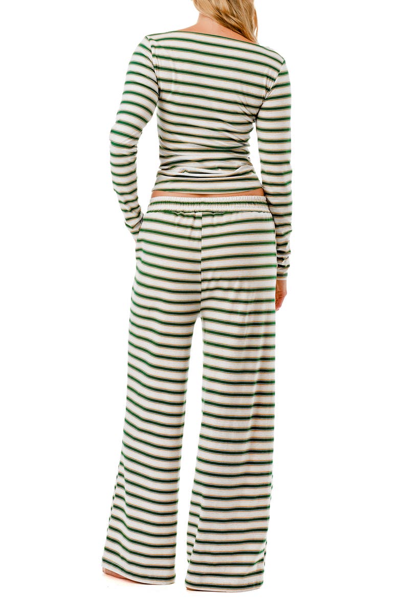 Striped Lounge Set, Alternate, color, YELLOW