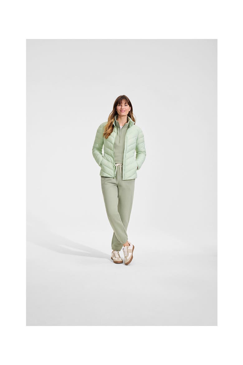 Wanderweight Ultralight Packable Chevron Quilted Down Jacket, Alternate, color, Lily Pond
