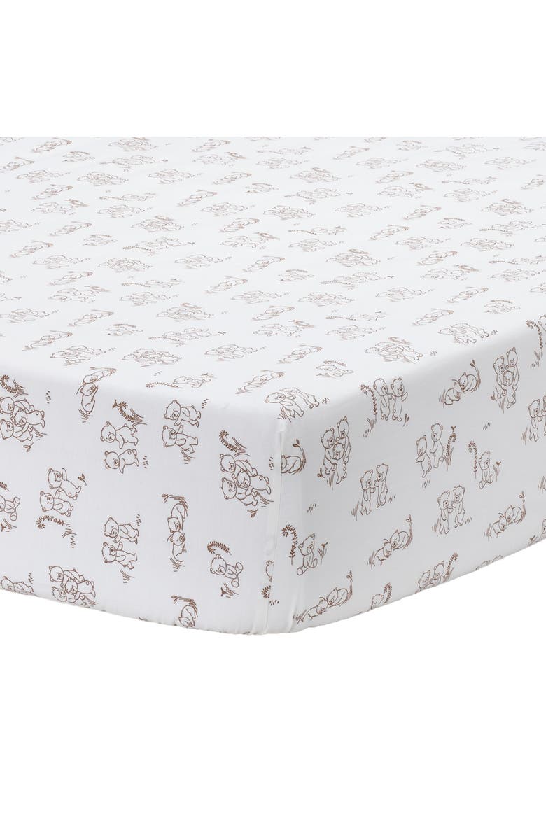 Blue Patchwork Bears 3-Piece Nursery Baby Crib Bedding Set, Alternate, color, Blue