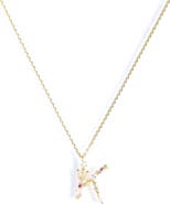 Girls Crew Flutterfly Initial Necklace