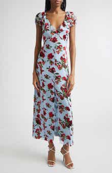Tara Ruffle Tie Back Maxi Dress