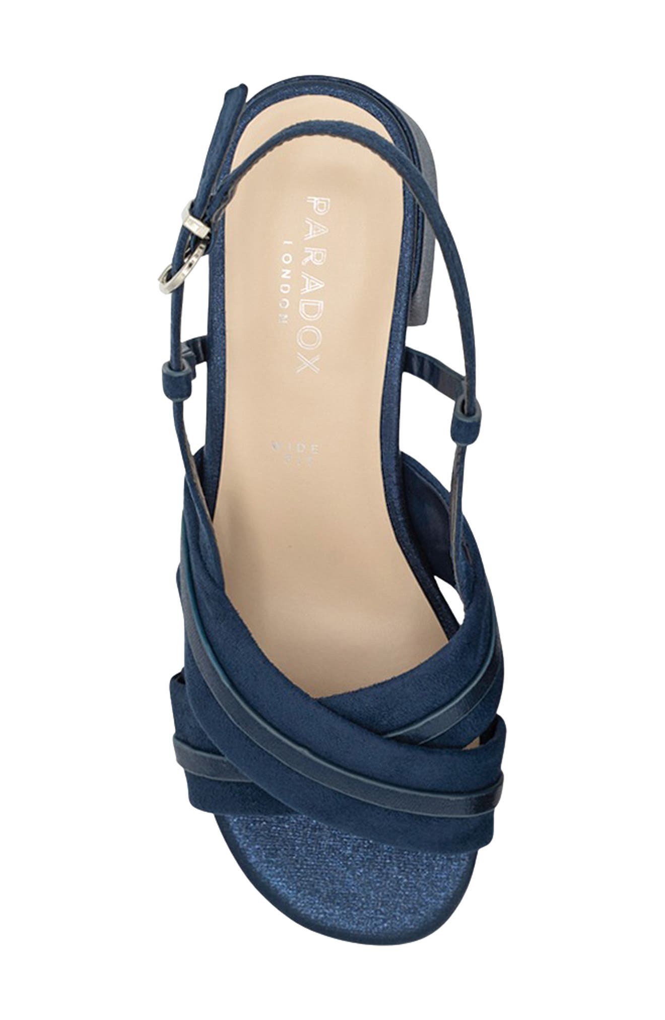 Nancy Slingback Sandal, Alternate, color, NAVY