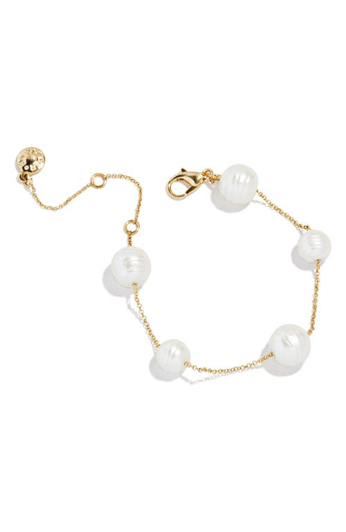 Baublebar Madeline Faux Pearl Bracelet In Gold