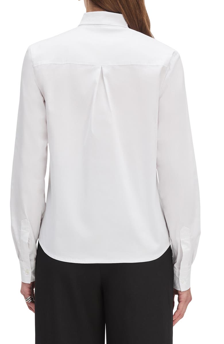 Favorite Daughter Grateau Cotton Blend Button-Up Shirt, Alternate, color, White