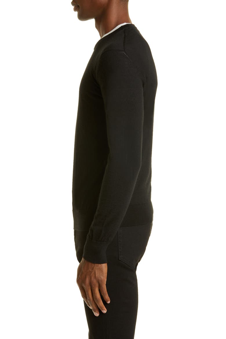 Men's Cashseta Cashmere & Silk Sweater, Alternate, color, BLACK