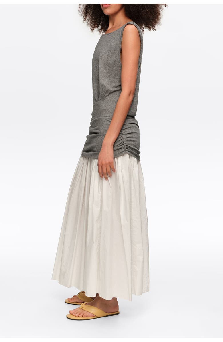 Bimba y Lola Two-Tone Melange Gray Sleeveless Dress, Alternate, color, Grey