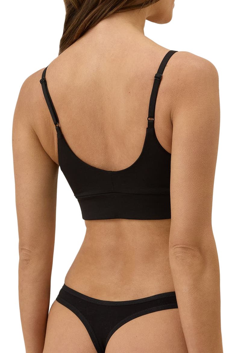Everyday Mid Rise Thong 5-Pack, Alternate, color, Black