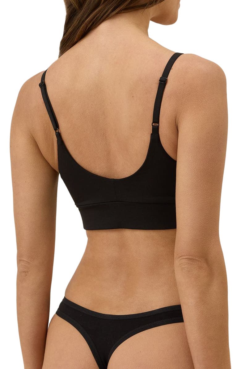 Pact Everyday Mid Rise Thong 5-Pack, Alternate, color, Black