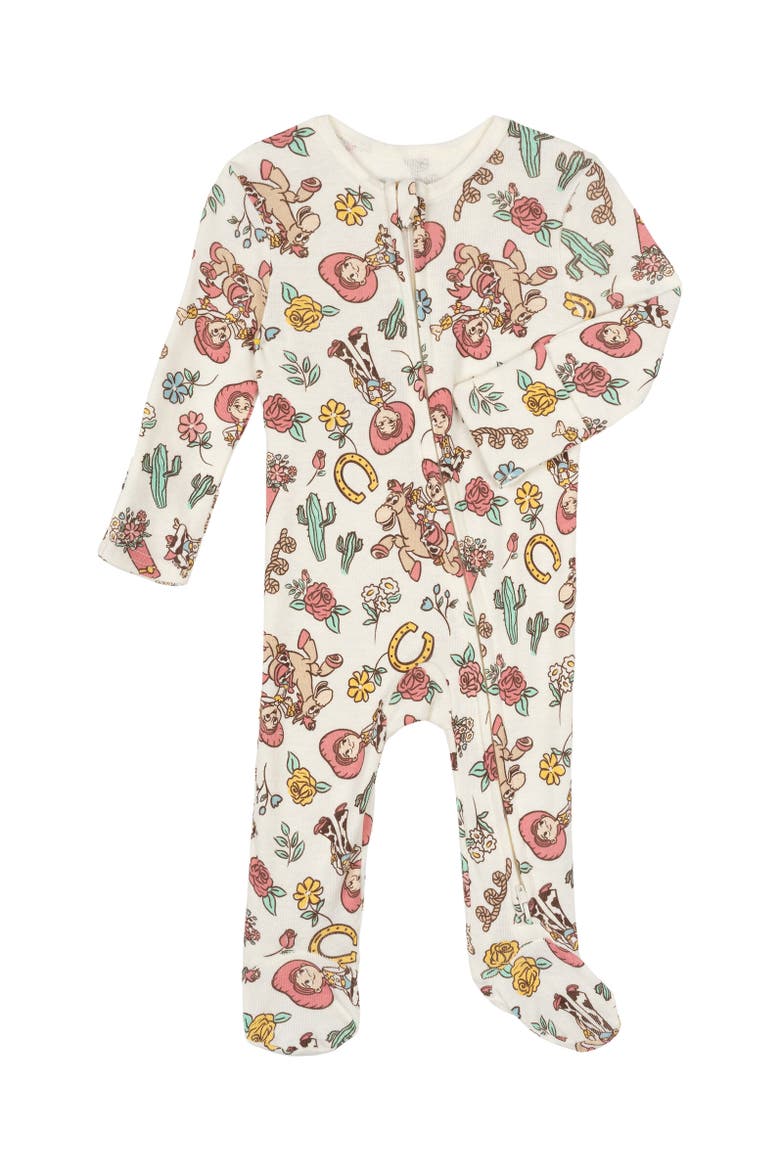 Toy Story Baby Girls' 2-Pack Footed Sleep N' Play Coveralls, Alternate, color, Toy Story Pink White